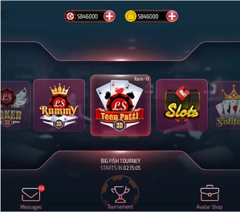 Gamentio_Social casino card game UI design portfolio