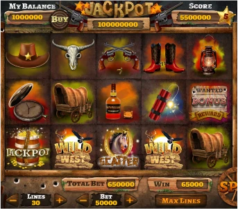 A vibrant slot machine game interface