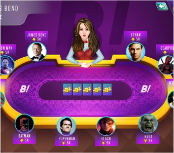 Boomtown_Social casino game app UI design portfolio