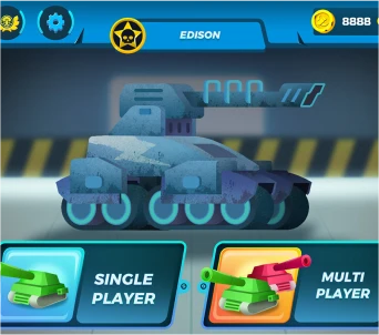 FKN tanks gaming app UI design portfolio