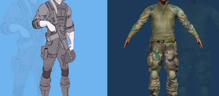 Action Game character Concept 2