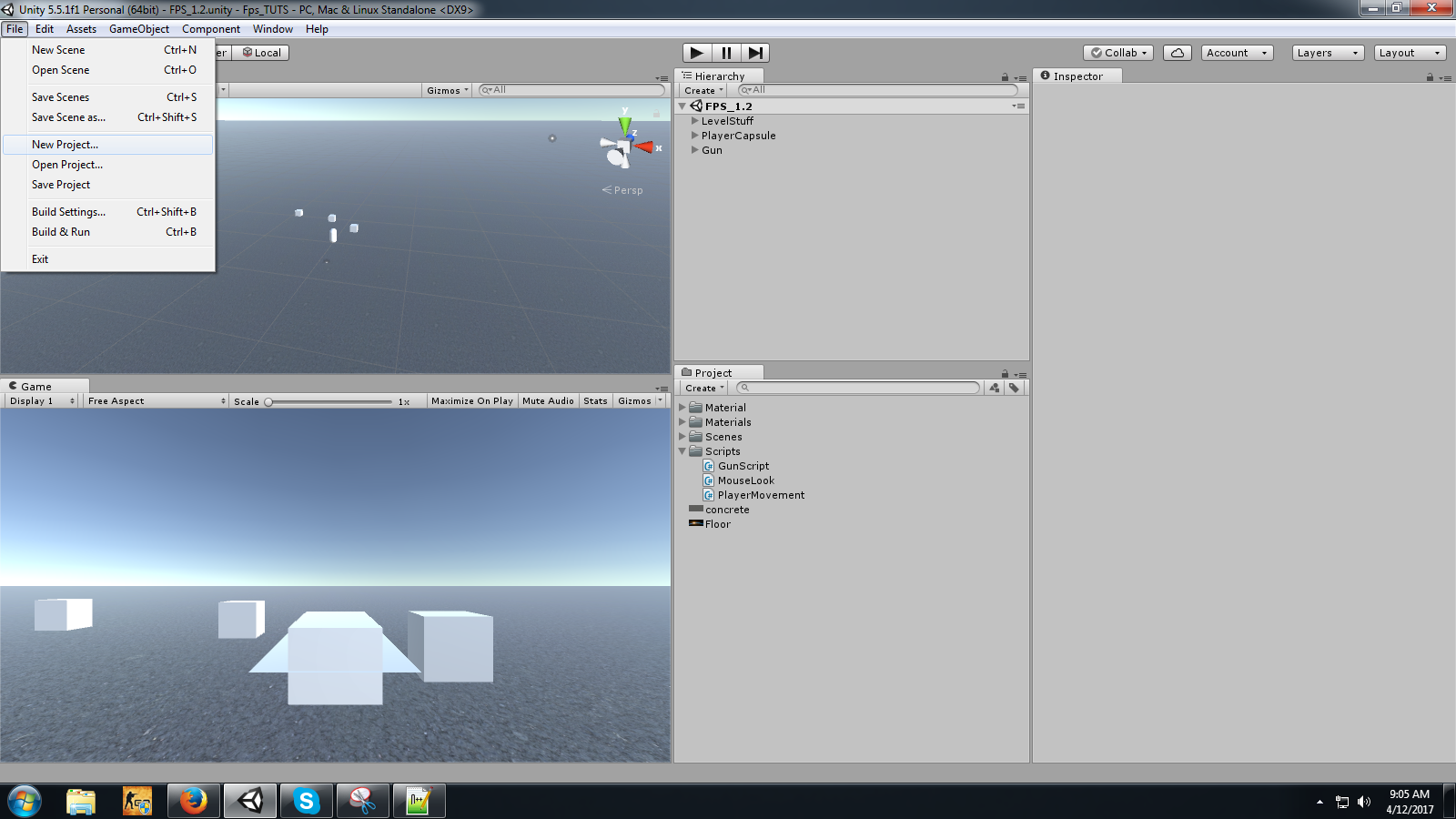 First Level  Build Your First 3D Game in Unity #2 