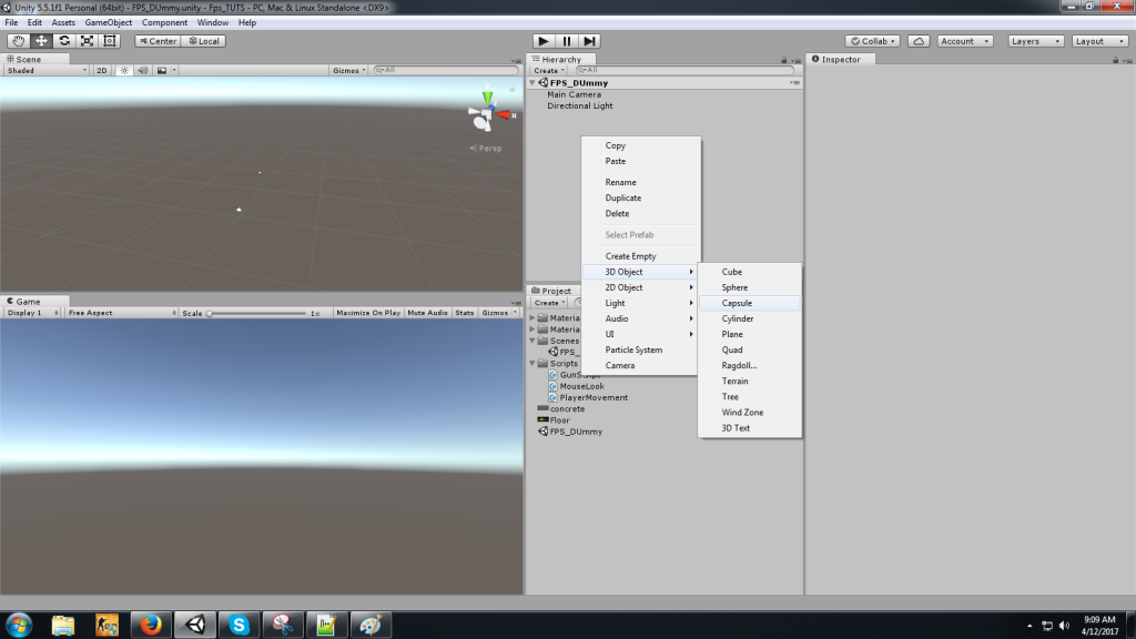 making a shooter in unity for mac