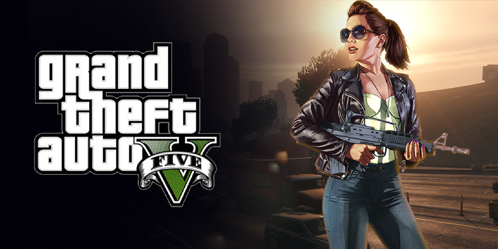 Grand Theft Auto V, an action-adventure game published by  Rockstar Games