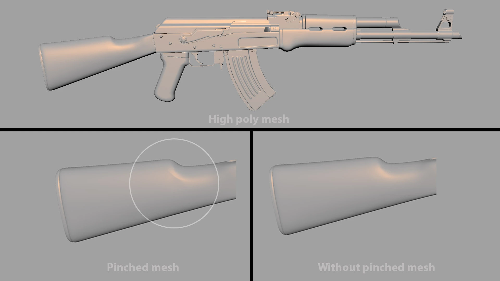 High poly mesh model image