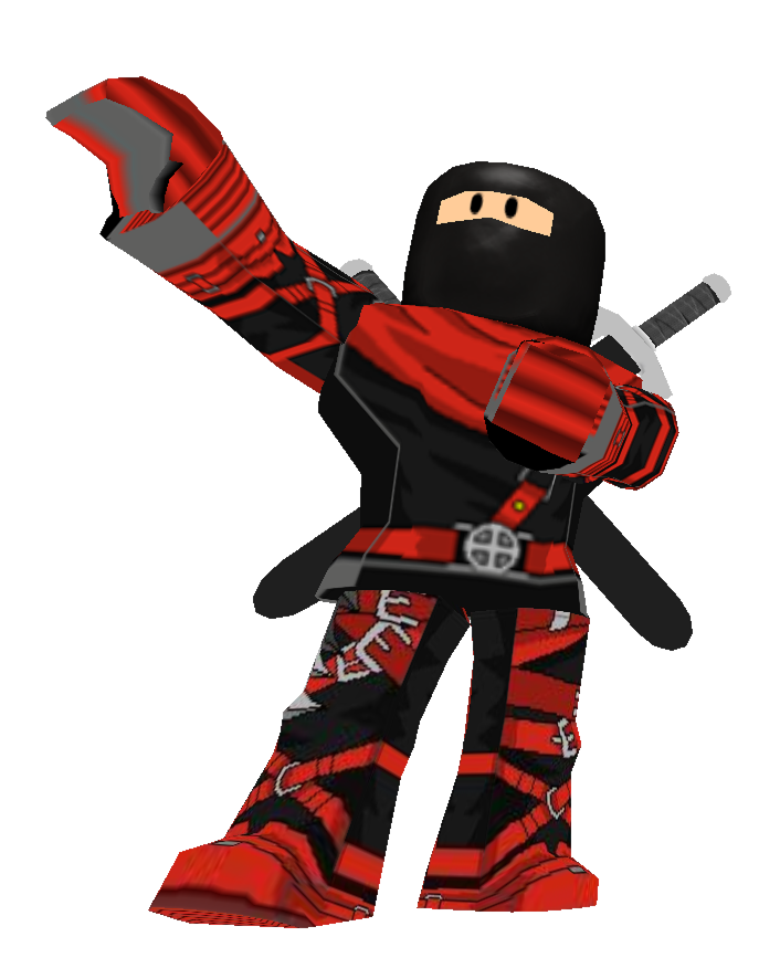 Ninja character from Roblox posing its signature Pose for our Roblox game development company india